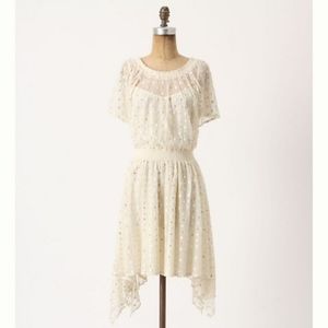 NWT Anthropologie Leifnotes DOT GLEAM Maxi Dress 8